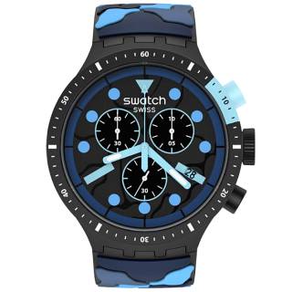 ΡΟΛΟΙ SWATCH SB02B408 SWATCH Big Bold Escapeocean Camo Silicone Strap