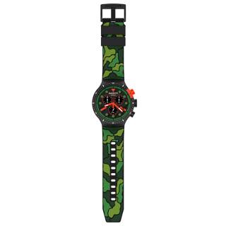 ΡΟΛΟΙ SWATCH SB02B409 SWATCH Big Bold Escapejungle Camo Silicone Strap