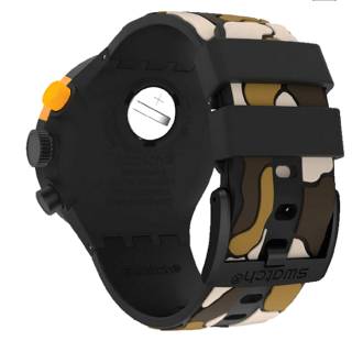 ΡΟΛΟΙ SWATCH SB02B410 SWATCH Big Bold Escapedesert Camo Silicone Strap