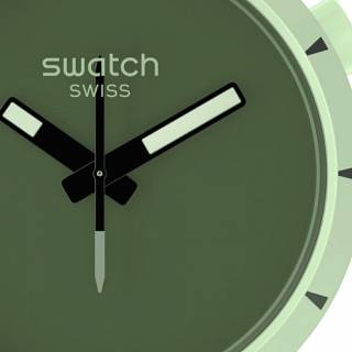 ΡΟΛΟΙ SWATCH  SB03G100 SWATCH Lost In The Forest Green  Silicone Strap