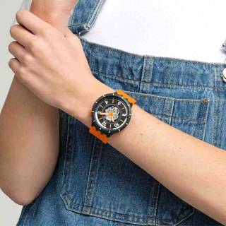 ΡΟΛΟΙ SWATCH SB03G107 SWATCH Power of Nature Fall-iage Orange Silicone Strap