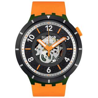 ΡΟΛΟΙ SWATCH SB03G107 SWATCH Power of Nature Fall-iage Orange Silicone Strap