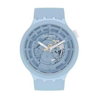 ΡΟΛΟΙ SWATCH SB03N100 SWATCH Big Bold C-Blue Bio-sourced Strap