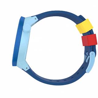 ΡΟΛΟΙ SWATCH SB03N105 SWATCH Pride Peace Hand Love Blue Silicone Strap