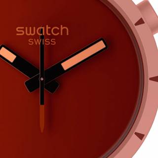 ΡΟΛΟΙ SWATCH  SB03R100 SWATCH Lost In The Canyon Red Silicone Strap