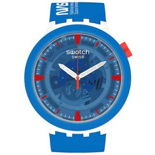 ΡΟΛΟΙ SWATCH SB03Z100 SWATCH Jumpsuit Blue Silicone Strap