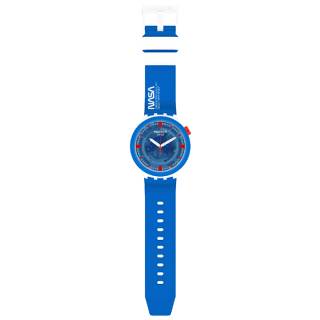 ΡΟΛΟΙ SWATCH SB03Z100 SWATCH Jumpsuit Blue Silicone Strap