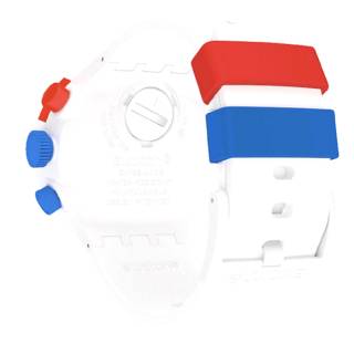 ΡΟΛΟΙ SWATCH SB04Z400 SWATCH Extravehicular White Silicone Strap