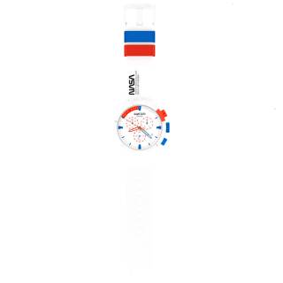 ΡΟΛΟΙ SWATCH SB04Z400 SWATCH Extravehicular White Silicone Strap