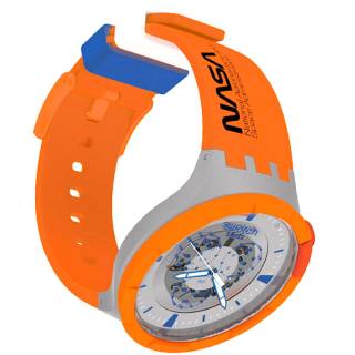 ΡΟΛΟΙ SWATCH SB04Z401 SWATCH Launch Orange Silicone Strap