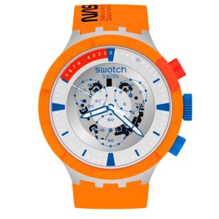 ΡΟΛΟΙ SWATCH SB04Z401 SWATCH Launch Orange Silicone Strap