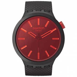 ΡΟΛΟΙ SWATCH SB05B111 SWATCH Essentials Big Bold Midnight Mode Black Biosourced Strap