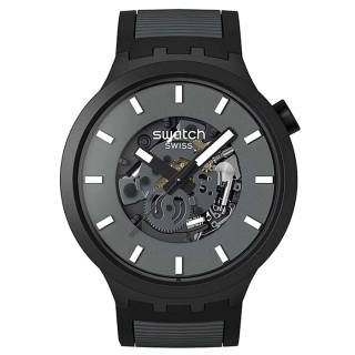 ΡΟΛΟΙ SWATCH SB05B113 SWATCH Essentials Past The Horizon Two Tone Silicone Strap