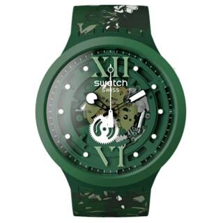 ΡΟΛΟΙ SWATCH SB05G104 SWATCH Camoflower Green Multicolor Silicone Strap