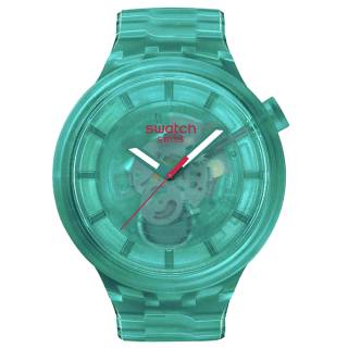 ΡΟΛΟΙ SWATCH SB05L101 SWATCH Big Bold Colors Of Joy Turquoise Biosourced Bracelet