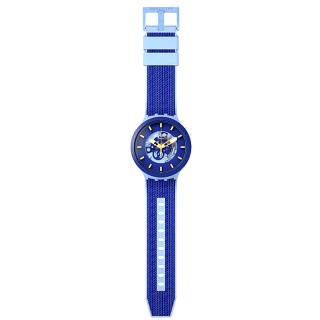 ΡΟΛΟΙ SWATCH SB05N105 SWATCH Big Bold Bioceramic Bouncing Blue Silicone Strap