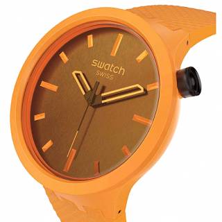 ΡΟΛΟΙ SWATCH SB05O102 SWATCH Essentials Big Bold Crushing Orange Silicone Strap