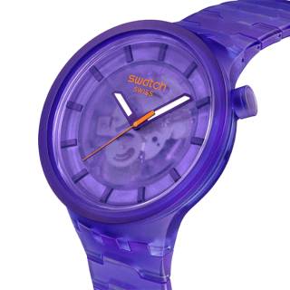 ΡΟΛΟΙ SWATCH SB05V103 SWATCH Big Bold Colors Of Joy Purple Biosourced Bracelet