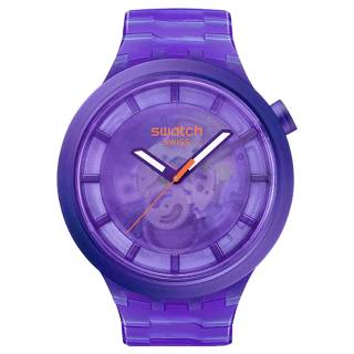 ΡΟΛΟΙ SWATCH SB05V103 SWATCH Big Bold Colors Of Joy Purple Biosourced Bracelet