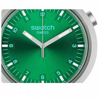 ΡΟΛΟΙ SWATCH  SB07S101G SWATCH Big Bold Irony Forest Face Silver Stainless Steel Bracelet