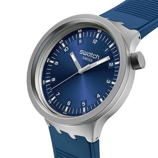 ΡΟΛΟΙ SWATCH SB07S102 SWATCH Indigo Hour Blue Rubber Strap