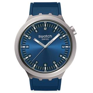 ΡΟΛΟΙ SWATCH SB07S102 SWATCH Indigo Hour Blue Rubber Strap