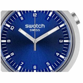 ΡΟΛΟΙ SWATCH  SB07S102G SWATCH Big Bold Irony Indigo Hour Silver Stainless Steel Bracelet