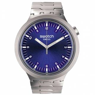 ΡΟΛΟΙ SWATCH  SB07S102G SWATCH Big Bold Irony Indigo Hour Silver Stainless Steel Bracelet