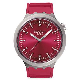 ΡΟΛΟΙ SWATCH SB07S104 SWATCH Scarlet Shimmer Red Rubber Strap