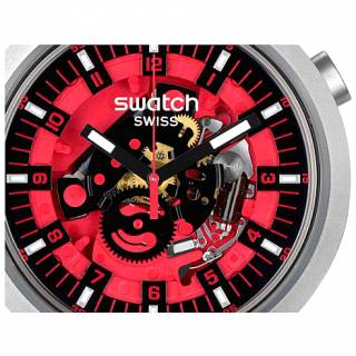 ΡΟΛΟΙ SWATCH  SB07S110 SWATCH Red Juicy Two Tone Silicone Strap