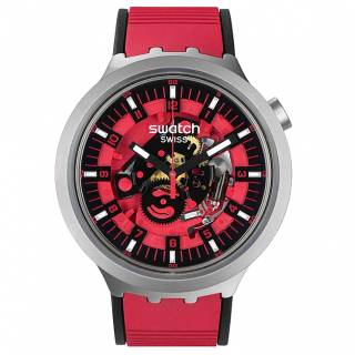 ΡΟΛΟΙ SWATCH  SB07S110 SWATCH Red Juicy Two Tone Silicone Strap