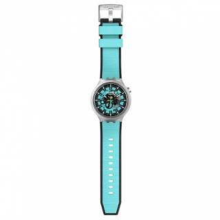 ΡΟΛΟΙ SWATCH  SB07S111 SWATCH Mint Trim Two Tone Silicone Strap