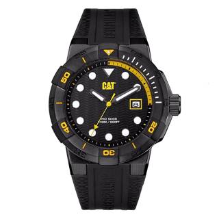 ΡΟΛΟΙ CATERPILLAR  SI16121127 CATERPILLAR Shock Diver Black Silicone Strap