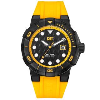 ΡΟΛΟΙ CATERPILLAR  SI16127127 CATERPILLAR Shock Diver Yellow Silicone Strap