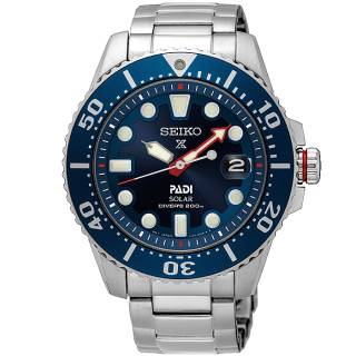 ΡΟΛΟΙ SEIKO SNE549P1 SEIKO Prospex Divers PADI Solar Silver Stainless Steel Bracelet