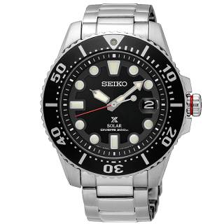 ΡΟΛΟΙ SEIKO  SNE551P1 SEIKO Prospex Divers Solar Silver Stainless Steel Bracelet