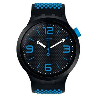 ΡΟΛΟΙ SWATCH SO27B101 SWATCH BBBLUE Two Tone Silicone Strap