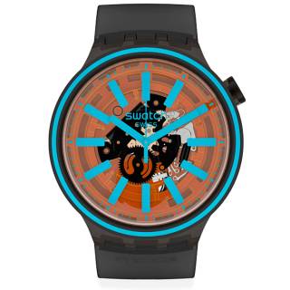 ΡΟΛΟΙ SWATCH SO27B112 SWATCH Fire Taste Black Rubber Strap