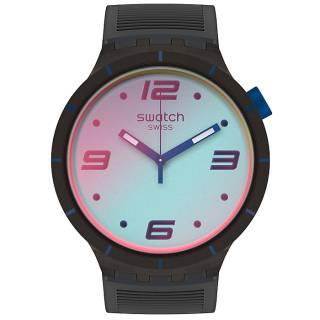 ΡΟΛΟΙ SWATCH SO27B121 Swatch Big Bold Futuristic Grey Silicone Strap