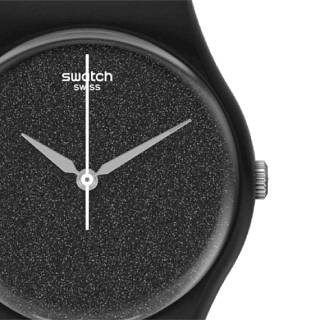 ΡΟΛΟΙ SWATCH  SO28B105 SWATCH Gents Magi Blacksparckle Grey Silicone Strap