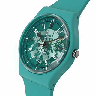 ΡΟΛΟΙ SWATCH  SO28G108 SWATCH Photonic Turquoise Green Silicone Strap