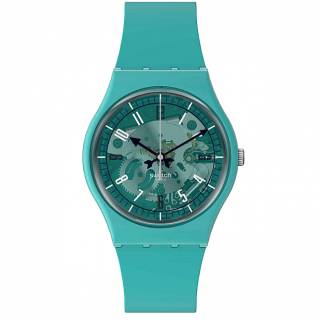 ΡΟΛΟΙ SWATCH  SO28G108 SWATCH Photonic Turquoise Green Silicone Strap