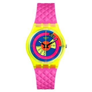 ΡΟΛΟΙ SWATCH  SO28J700 SWATCH Gent Biosourced Shades of Neon Pink Silicone Strap