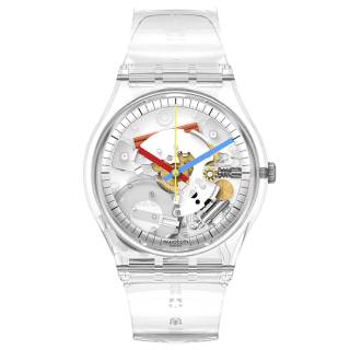 ΡΟΛΟΙ SWATCH  SO28K100 SWATCH Clearly Gent White Plastic Strap