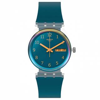 ΡΟΛΟΙ SWATCH  SO28K700-S14 SWATCH Essentials Blue Away Blue Silicone Strap