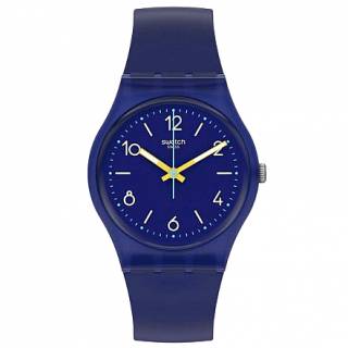 ΡΟΛΟΙ SWATCH SO28N108 SWATCH  Indigo Swing Blue Silicone Strap