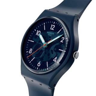 ΡΟΛΟΙ SWATCH  SO28N118 SWATCH Essentials Time To Teal Blue Biosourced Strap