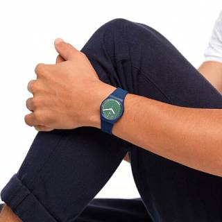 ΡΟΛΟΙ SWATCH  SO28N403 SWATCH Cycles Of Indigo Blue Silicone Strap