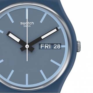 ΡΟΛΟΙ SWATCH  SO28N701 SWATCH Knock Nap Blue Silicone Strap