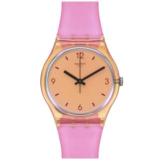 ΡΟΛΟΙ SWATCH  SO28O401 SWATCH Coral Dreams Pink Silicone Strap